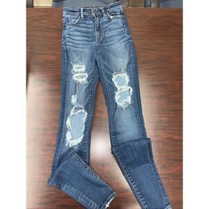 American Eagle Super Stretch Highest Rise Jegging Jeans Size 0 Long